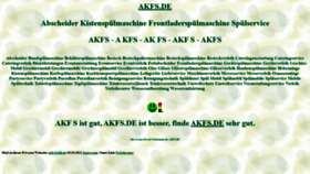 What Akfs.de website looked like in 2021 (2 years ago)