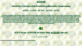 What Acfo.de website looked like in 2021 (2 years ago)