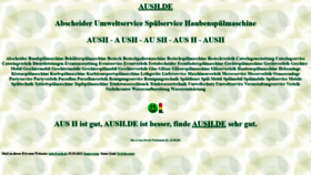 What Aush.de website looked like in 2021 (2 years ago)