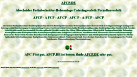 What Afcp.de website looked like in 2021 (2 years ago)