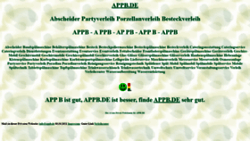 What Appb.de website looked like in 2021 (2 years ago)