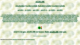 What Agzg.de website looked like in 2021 (4 years ago)