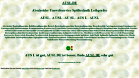 What Ausl.de website looked like in 2021 (2 years ago)
