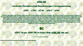What Apdc.de website looked like in 2021 (2 years ago)