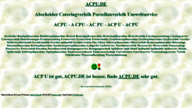 What Acpu.de website looked like in 2021 (2 years ago)