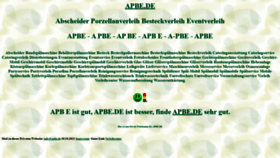 What Apbe.de website looked like in 2021 (2 years ago)