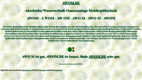 What Awom.de website looked like in 2021 (2 years ago)