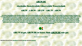 What Abgw.de website looked like in 2021 (2 years ago)