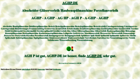 What Aghp.de website looked like in 2021 (2 years ago)