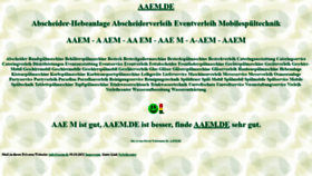 What Aaem.de website looked like in 2021 (2 years ago)
