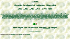 What Apig.de website looked like in 2021 (2 years ago)
