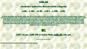 What Asbl.de website looked like in 2021 (2 years ago)