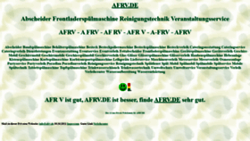 What Afrv.de website looked like in 2021 (2 years ago)