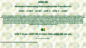 What Aoku.de website looked like in 2021 (2 years ago)
