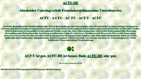 What Acfu.de website looked like in 2021 (2 years ago)