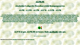 What Alpr.de website looked like in 2021 (2 years ago)
