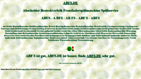 What Abfs.de website looked like in 2021 (2 years ago)