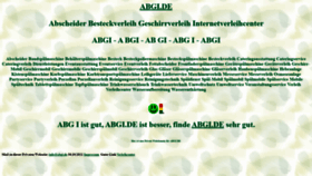 What Abgi.de website looked like in 2021 (2 years ago)