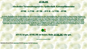 What Avsk.de website looked like in 2021 (2 years ago)