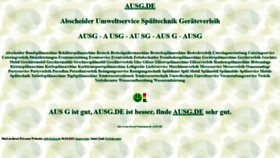 What Ausg.de website looked like in 2021 (2 years ago)