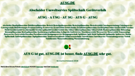 What Ausg.de website looked like in 2021 (4 years ago)