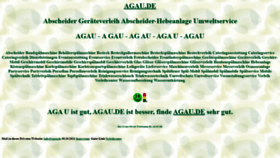 What Agau.de website looked like in 2021 (4 years ago)
