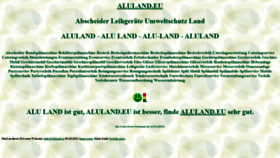 What Aluland.eu website looked like in 2021 (2 years ago)