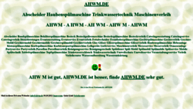 What Ahwm.de website looked like in 2021 (2 years ago)