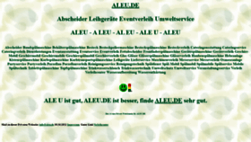 What Aleu.de website looked like in 2021 (2 years ago)