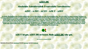 What Azeu.de website looked like in 2021 (2 years ago)