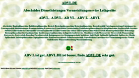 What Advl.de website looked like in 2021 (2 years ago)