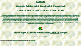 What Azbw.de website looked like in 2021 (2 years ago)