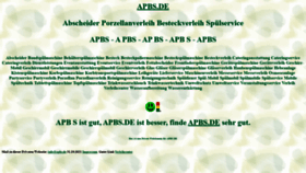 What Apbs.de website looked like in 2021 (2 years ago)