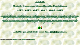What Aokd.de website looked like in 2021 (2 years ago)