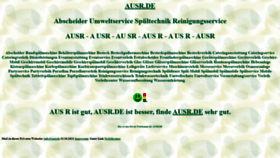What Ausr.de website looked like in 2021 (2 years ago)