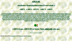 What Ahex.de website looked like in 2021 (3 years ago)