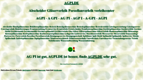 What Agpi.de website looked like in 2021 (2 years ago)