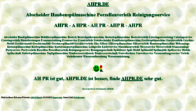 What Ahpr.de website looked like in 2021 (2 years ago)
