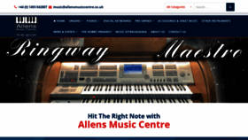 What Allensmusiccentre.co.uk website looked like in 2021 (2 years ago)