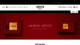 What Armanibeauty.com website looked like in 2021 (2 years ago)