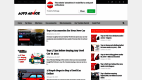 What Autoadvice.in website looked like in 2021 (2 years ago)