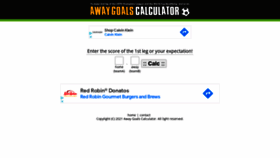 What Away-goals.com website looked like in 2021 (2 years ago)