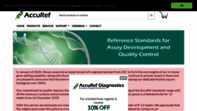 What Accuref.com website looked like in 2021 (2 years ago)