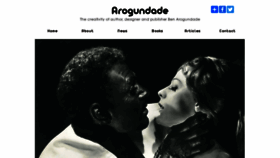 What Arogundade.com website looked like in 2021 (2 years ago)