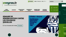 What Aveyron.fr website looked like in 2021 (2 years ago)
