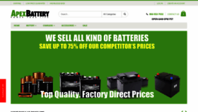 What Apexbattery.com website looked like in 2021 (2 years ago)