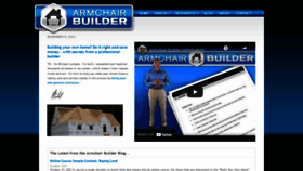 What Armchairbuilder.com website looked like in 2021 (2 years ago)