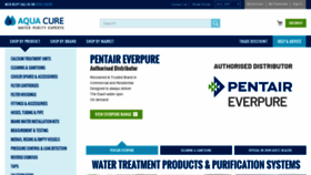 What Aquacure.co.uk website looked like in 2021 (2 years ago)