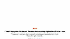 What Alpineinstitute.com website looked like in 2021 (2 years ago)