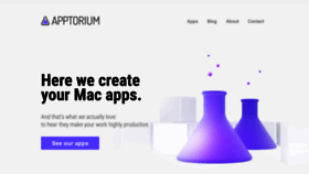 What Apptorium.com website looked like in 2021 (2 years ago)